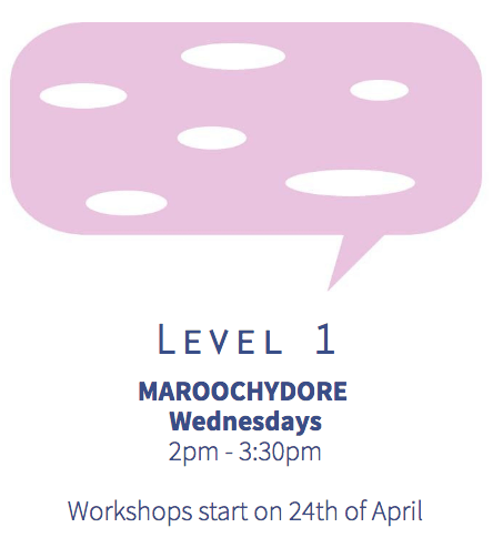 Level 1 Conversation Workshops TERM2 (Wednesdays 2PM)