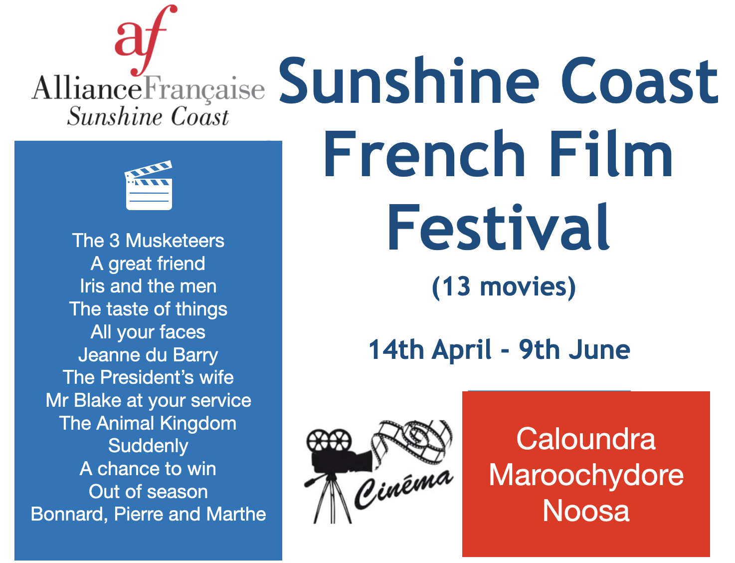 Sunshine Coast French Film Festival